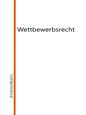 cover image of Wettbewerbsrecht